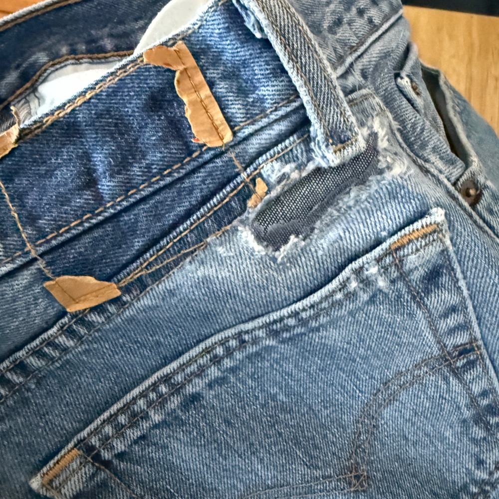 Levi's 505 Straight Leg Jeans Tag W31 L30 Hemmed 31x25 Zip Fly Mid Rise 2020 - Picture 2 of 11
